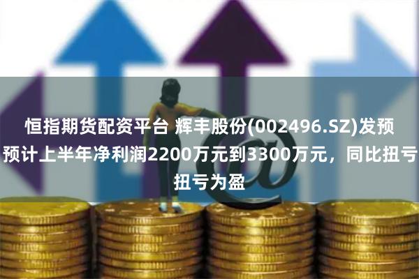 恒指期货配资平台 辉丰股份(002496.SZ)发预盈，预计上半年净利润2200万元到3300万元，同比扭亏为盈